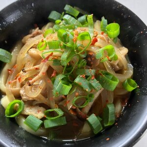 次の日の☆お揚げとちくわのカレーうどん